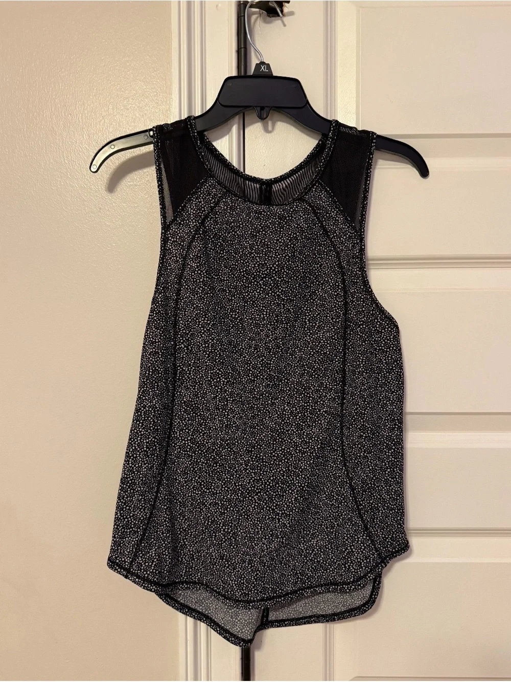 lululemon athletica Black Speckle Mesh-Back Tank Top